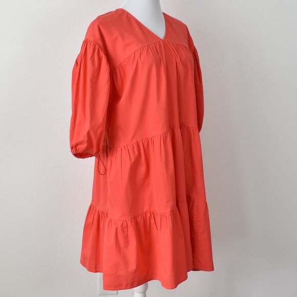 Sundry Anywhere Tiered Lounge Dress Coral - 1 Small 4-6 - Picture 5 of 9